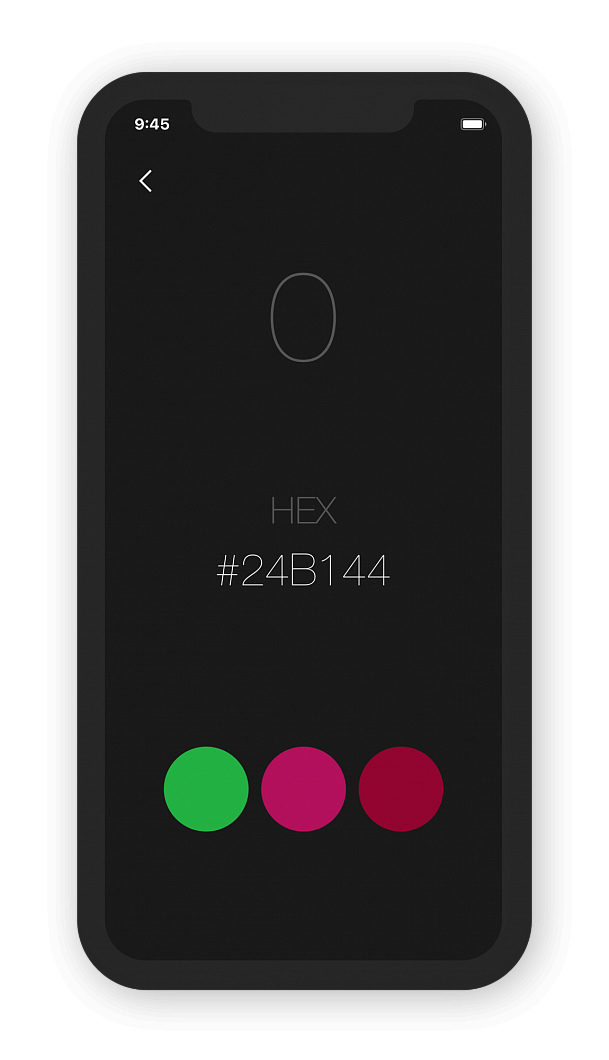 Режим игры с угадыванием цветов по HEX коду