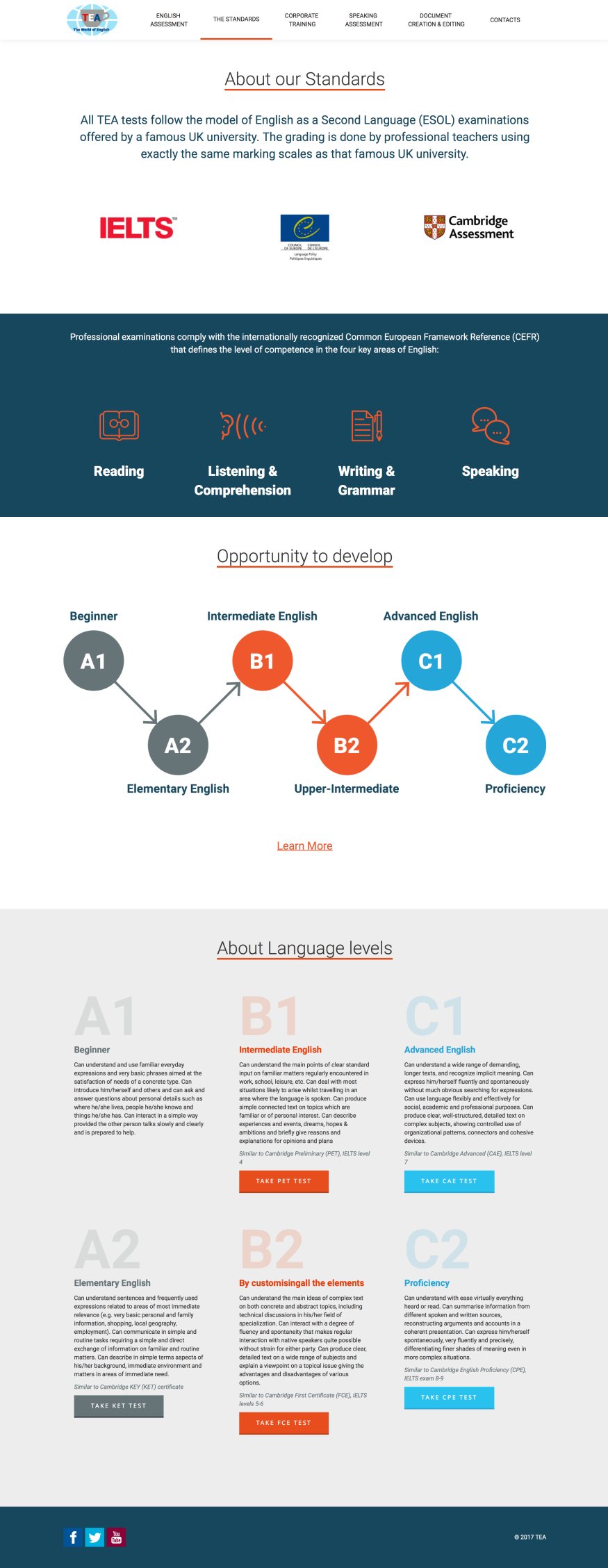 Take English Assessment — экран 2